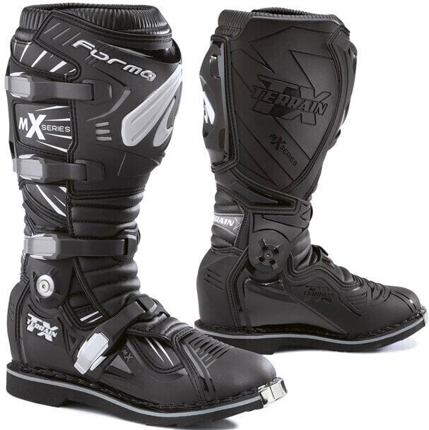 Motorcykel støvler Forma Boots Terrain TX Black 44 Motorcykel støvler