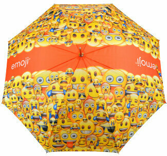 Чадър Emoji Single Canopy Umbrella Blk/Wht - 1