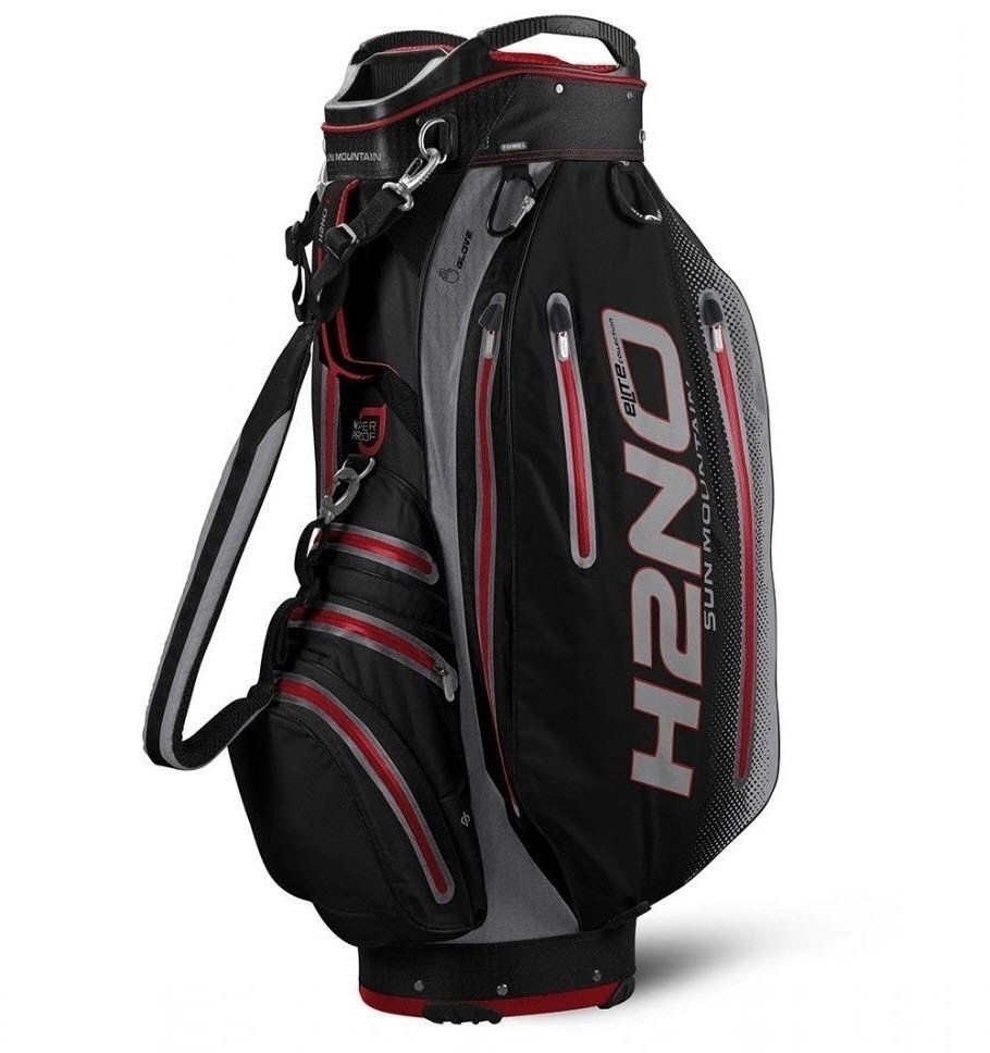 Golf Bag Sun Mountain H2NO Elite Black/Red/Grey Cart Bag 2018