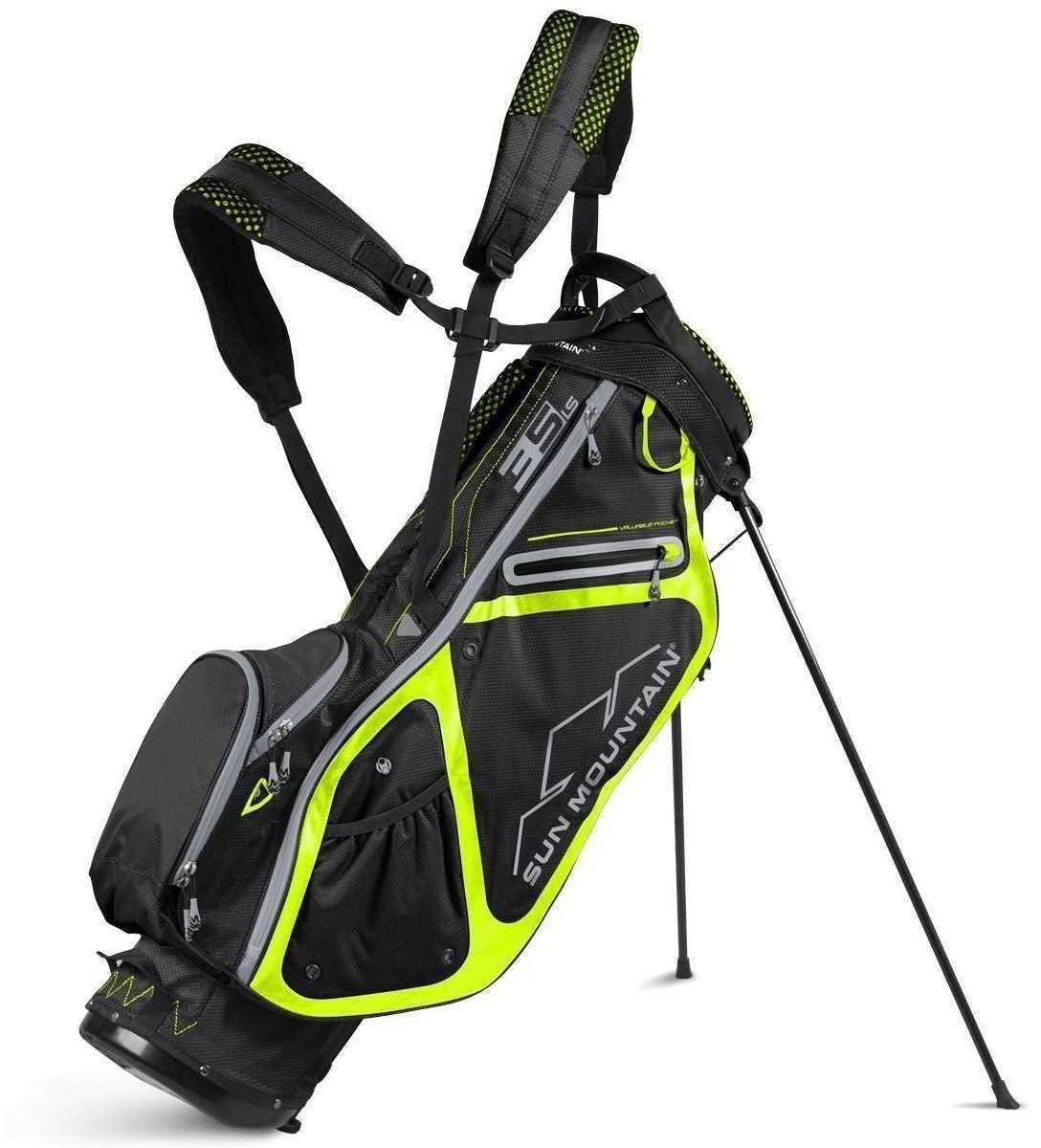 Saco de golfe Sun Mountain 3.5 LS Black/Flash Stand Bag