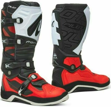 Motorcycle Boots Forma Boots Pilot Black/Red/White 45 Motorcycle Boots - 1