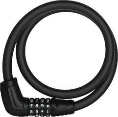 Kerékpár zár Abus 6412C/120 Black Acél kábel-Zár
