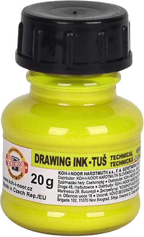 Tinta KOH-I-NOOR Drawing Ink Fluorescent Yellow