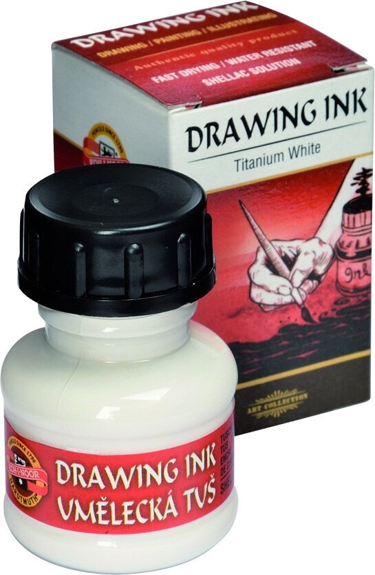 Tinta KOH-I-NOOR Drawing Ink 2100 Titanium White Tinta