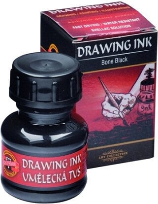 Tinta KOH-I-NOOR Drawing Ink 2700 Ivory Black
