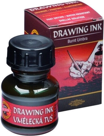 Ink KOH-I-NOOR Drawing Ink Drawing Ink 2600 Burnt Umber