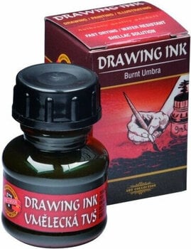 Tinta KOH-I-NOOR Drawing Ink 2600 Burnt Umber - 1