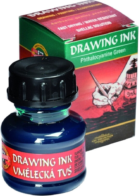 Tinta KOH-I-NOOR Drawing Ink 2500 Phthalo Cyan Green