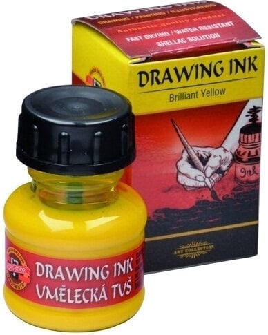 Tuš KOH-I-NOOR Drawing Ink 2200 Brilliant Yellow