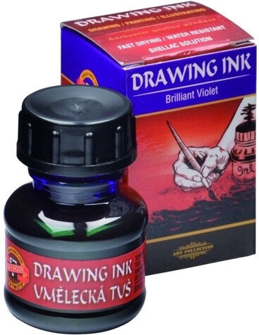 Encre KOH-I-NOOR Drawing Ink Encre à dessin 2340 Brilliant Violet 20 g 1 pc