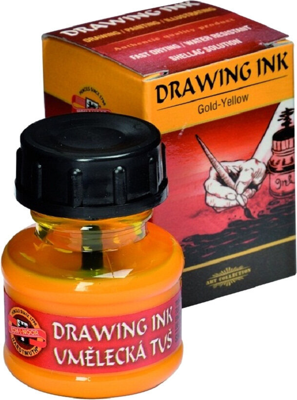 Ink KOH-I-NOOR 14175200000 Drawing Ink Yellow 20 g 1 pc