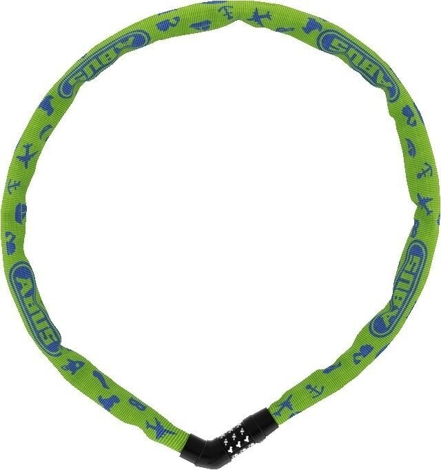 Κλειδαριές Ποδηλάτου Abus Steel-O-Chain 4804C/75 Lime Symbols 75 cm