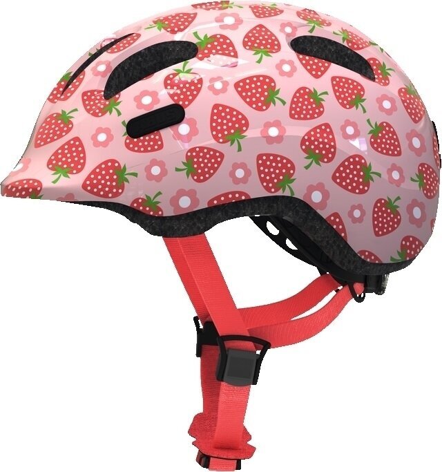 Otroška kolesarska čelada Abus Smliey 2.1 Rose Strawberry M Otroška kolesarska čelada