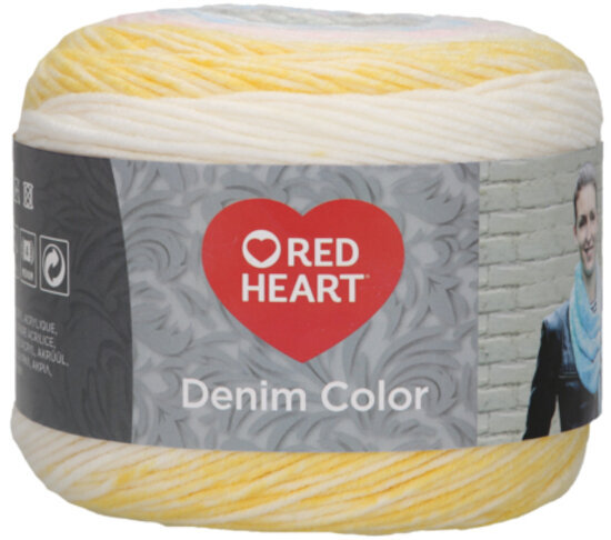 Strickgarn Red Heart Denim Color 00003 Pastel Strickgarn