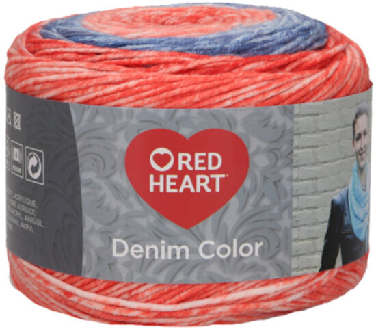 Hilo de tejer Red Heart Denim Color 00005 Magnet Hilo de tejer