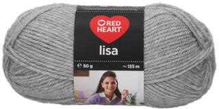 Pletací příze Red Heart Lisa 05668 Mid Grey Melange Pletací příze
