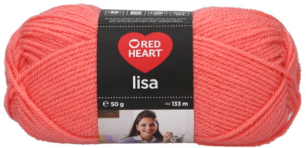 Fil à tricoter Red Heart Lisa 08342 Coral Fil à tricoter