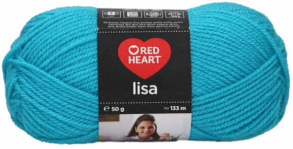 Knitting Yarn Red Heart Lisa 00199 Intense Blue - 1