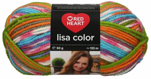 Knitting Yarn Red Heart Lisa Color 02081 Halloween Jacquard - 1