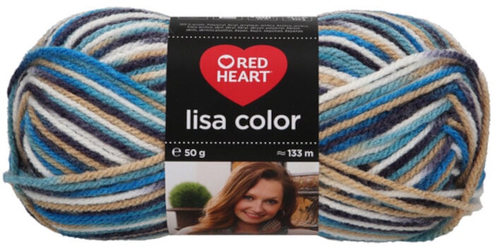 Плетива прежда Red Heart Lisa Color 02128 Panama