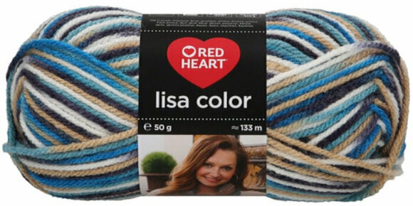 Knitting Yarn Red Heart Lisa Color 02128 Panama - 1