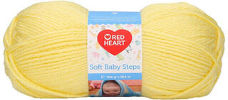 Pletací příze Red Heart Soft Baby Steps 00002 Light Yellow Pletací příze