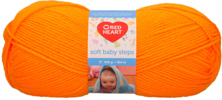 Fil à tricoter Red Heart Soft Baby Steps 00031 Orange