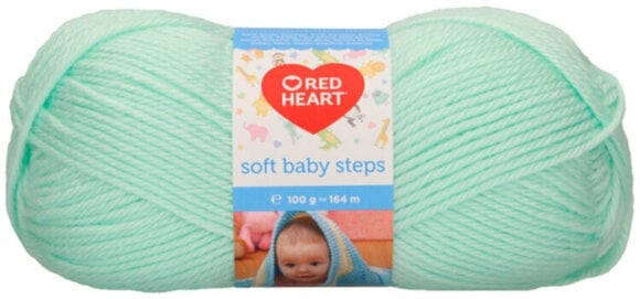 Fil à tricoter Red Heart Soft Baby Steps 00011 Pale Green Fil à tricoter - 1