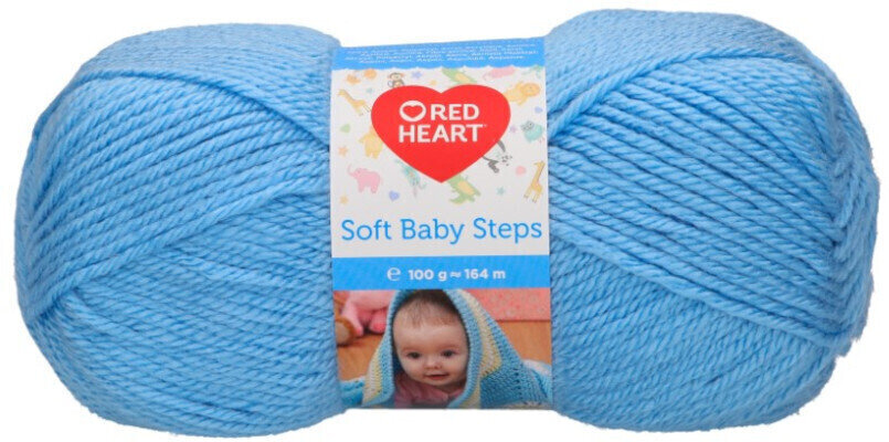 Filati per maglieria Red Heart Soft Baby Steps 00007 Light Blue