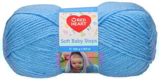 Fil à tricoter Red Heart Soft Baby Steps 00007 Light Blue Fil à tricoter