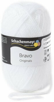 Hilo de tejer Schachenmayr Bravo Originals 08224  White Hilo de tejer - 1