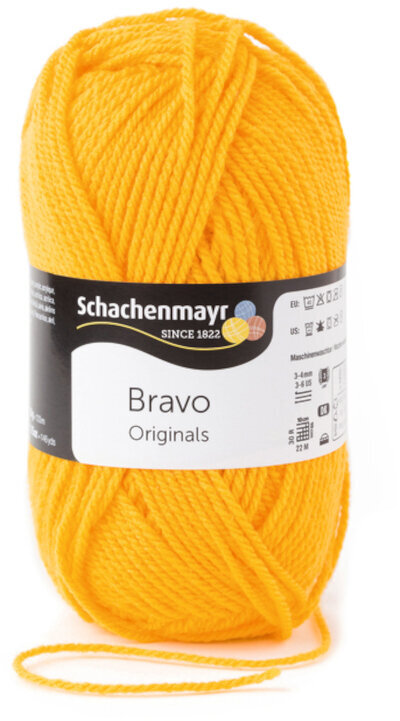 Knitting Yarn Schachenmayr Bravo Originals 08210 Yellow