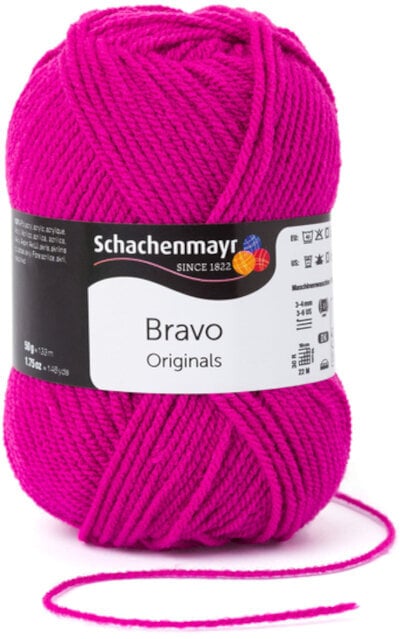 Pletací příze Schachenmayr Bravo Originals 08350 Power Pink