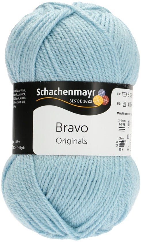 Fil à tricoter Schachenmayr Bravo Originals 08384 Ice Blue