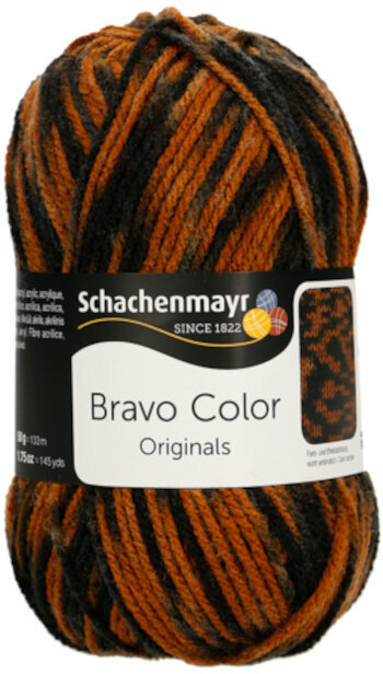 Knitting Yarn Schachenmayr Bravo Color 02337 Tiger Knitting Yarn