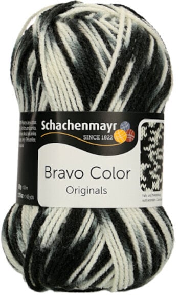 Fios para tricotar Schachenmayr Bravo Color 02336 Zebra Fios para tricotar