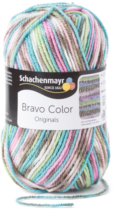 Knitting Yarn Schachenmayr Bravo Color 02083 Mineral Jacquard