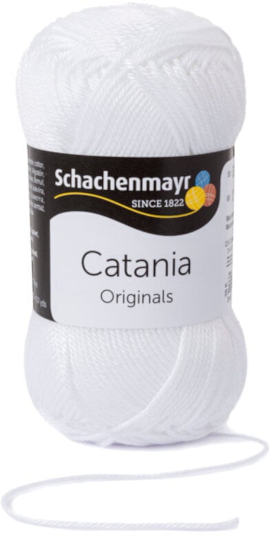 Fil à tricoter Schachenmayr Catania 00106  White