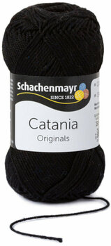 Fios para tricotar Schachenmayr Catania Fios para tricotar 00110 Black - 1