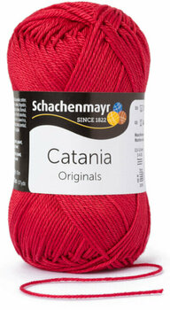 Knitting Yarn Schachenmayr Catania 00424 Cherry Knitting Yarn - 1