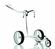 Jucad Carbon 3-Wheel White/Black Ručna kolica za golf