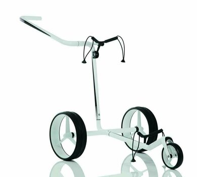 Manual Golf Trolley Jucad Carbon 3-Wheel White/Black Manual Golf Trolley - 1
