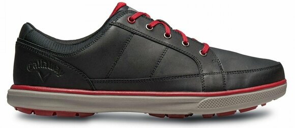 Golfskor för herrar Callaway Del Mar Sport Mens Golf Shoes Black/Red UK 10 - 1