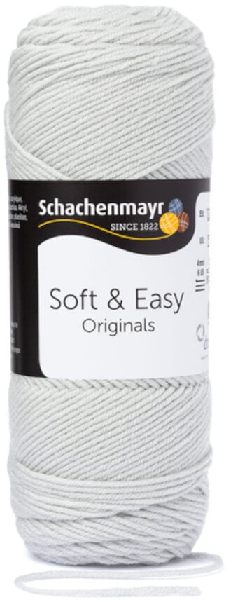 Fil à tricoter Schachenmayr Soft & Easy 00090 Silver