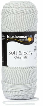 Strikkegarn Schachenmayr Soft & Easy 00090 Silver - 1