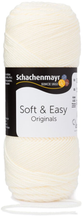 Knitting Yarn Schachenmayr Soft & Easy 00002 Natural