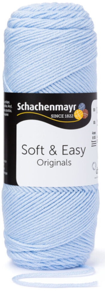 Knitting Yarn Schachenmayr Soft & Easy 00051 Light Blue Knitting Yarn
