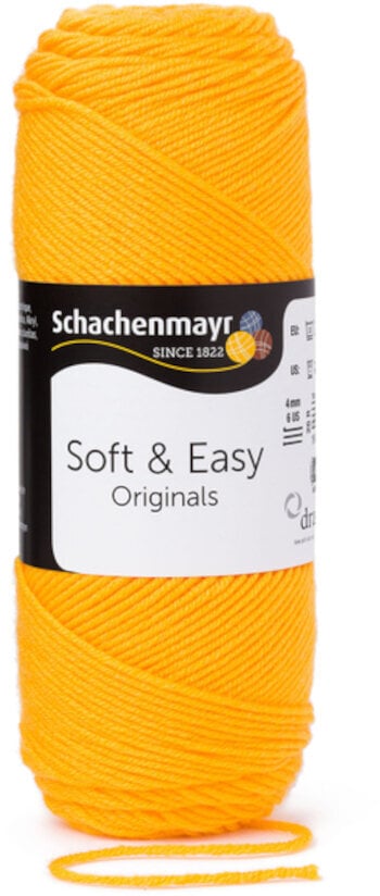 Hilo de tejer Schachenmayr Soft & Easy 00022 Sun Hilo de tejer