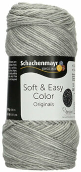 Fil à tricoter Schachenmayr Soft & Easy Color 00082 Light Gray Fil à tricoter - 1