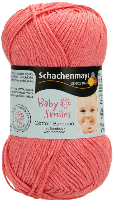 Knitting Yarn Schachenmayr Baby Smiles Cotton Bamboo 01037 Coral Knitting Yarn